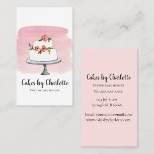 Carte de visite pour boulangerie de gâteaux de mar