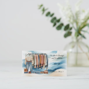 Carte de visite pour boutique de mode féminine et