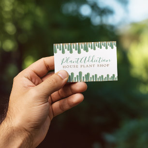 Carte de visite pour boutique de plantes en pot ca
