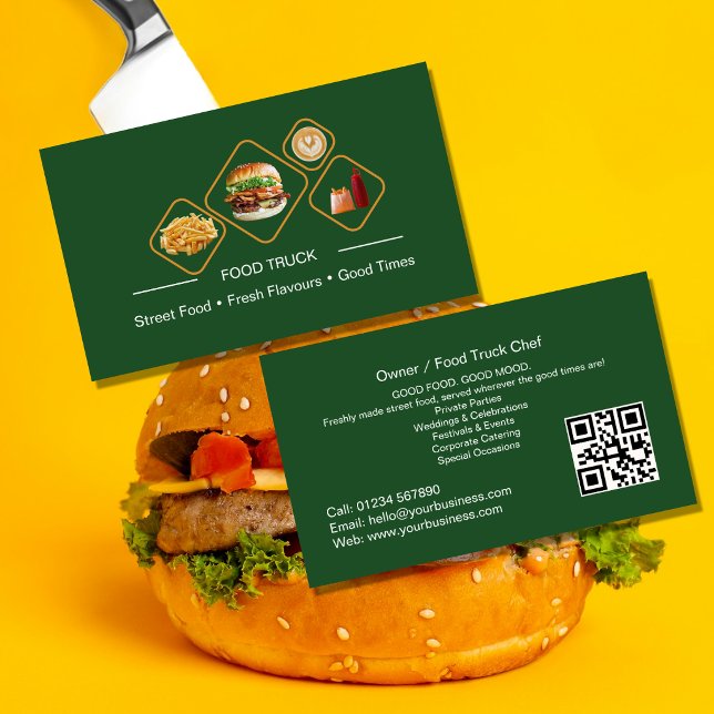 Carte de visite pour camion-restaurant | Catégorie (Créateur téléchargé)