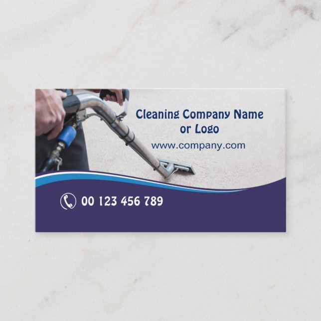 Carte de visite pour Carpet Cleaning Company (Devant)