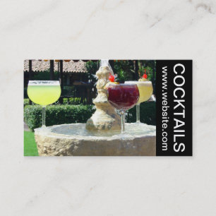 Carte de visite pour cocktails et boissons