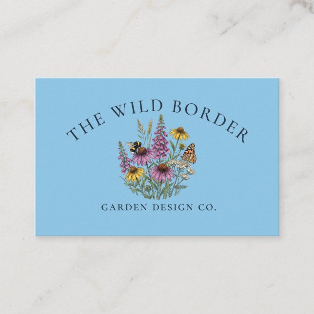 Carte de visite pour concepteur de jardin ami des  (Devant)