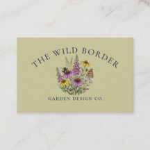 Carte de visite pour concepteur de jardin ami des 