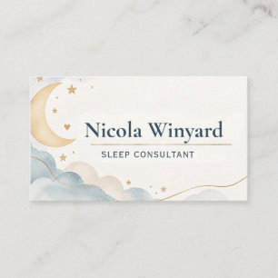 Carte de visite pour consultant en sommeil bébé