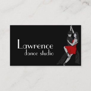 Carte de visite pour cours de studio de professeur