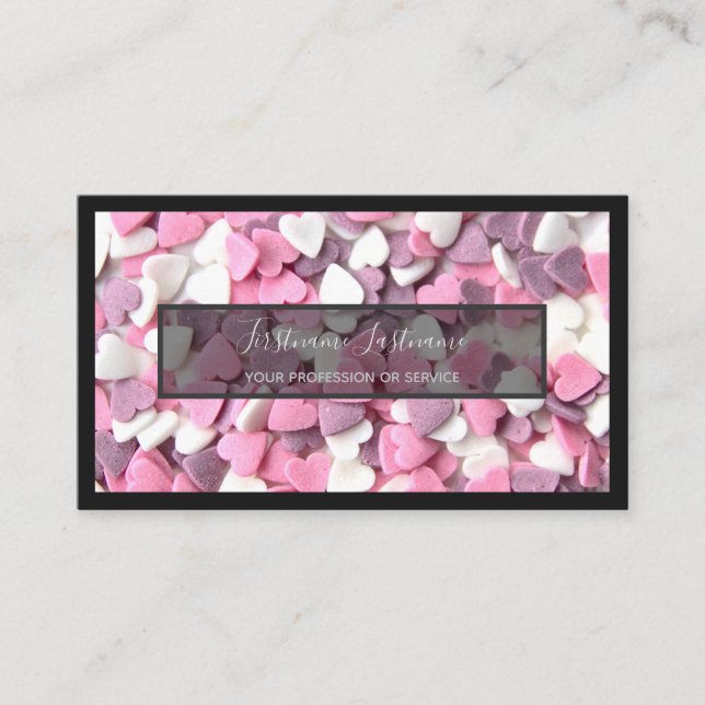 Carte De Visite Pour délicieux bonbons boulangerie et pâtisserie (Devant)