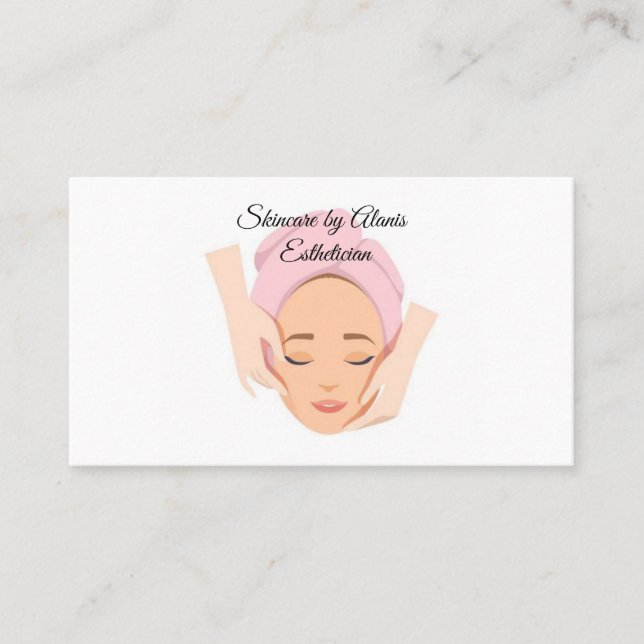 Carte De Visite Pour des estheticinas (Devant)