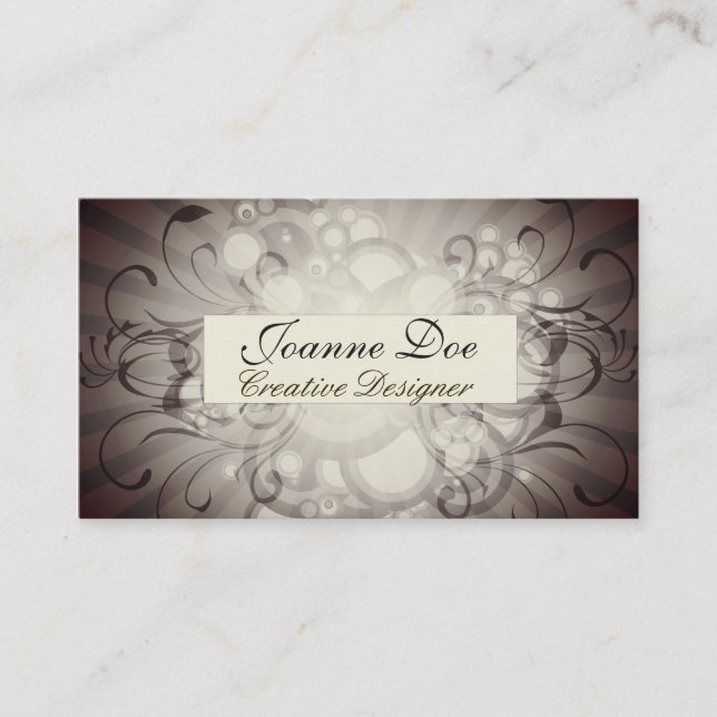 Carte de visite pour designer créatif (Devant)