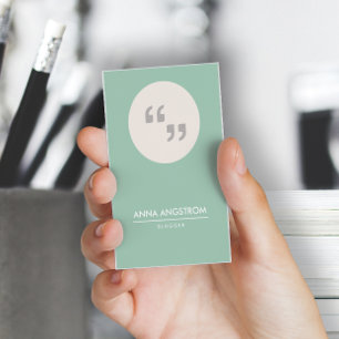 Carte de visite pour écrivain ou blogueur