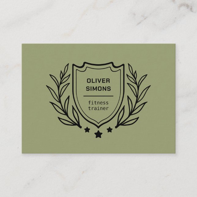 Carte de visite pour entraîneur de fitness (Devant)