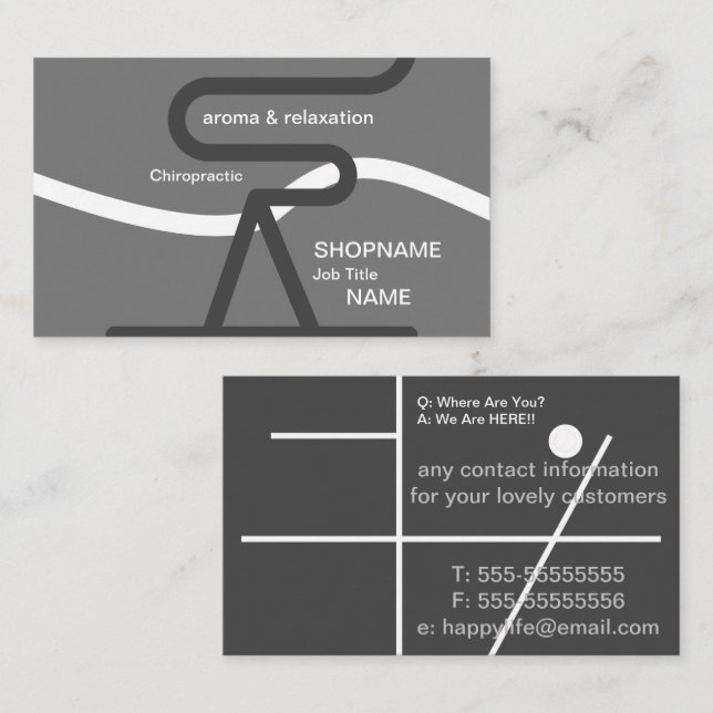 Carte de visite pour entreprise d'aromathérapie/ma (Devant / Derrière)
