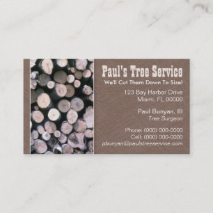 Carte de visite pour entreprise de bois de chauffa