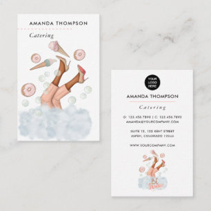 Carte de visite pour entreprise de catering d'évén