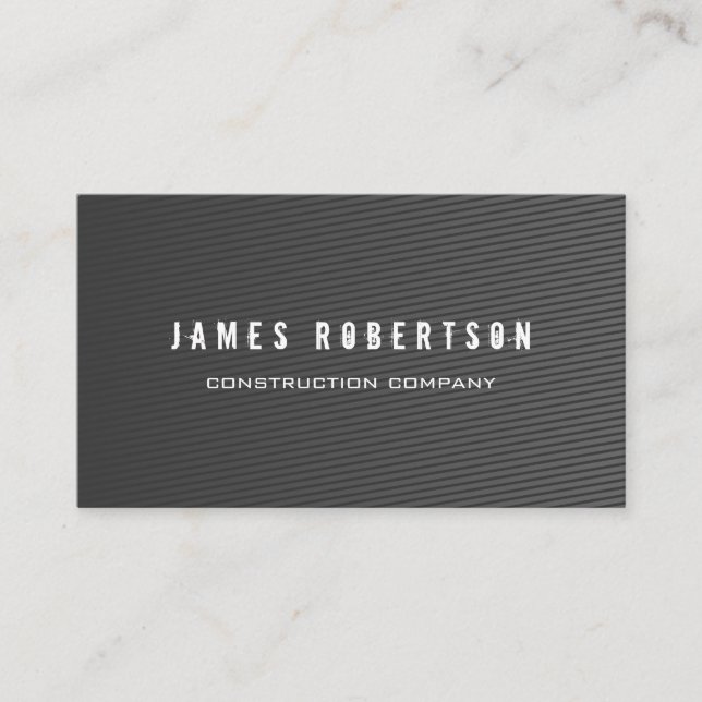 Carte de visite pour entreprise de construction. (Devant)