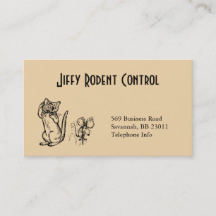 Carte de visite pour entreprise de lutte contre le