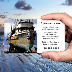 Carte de visite pour entreprise de nettoyage de ba