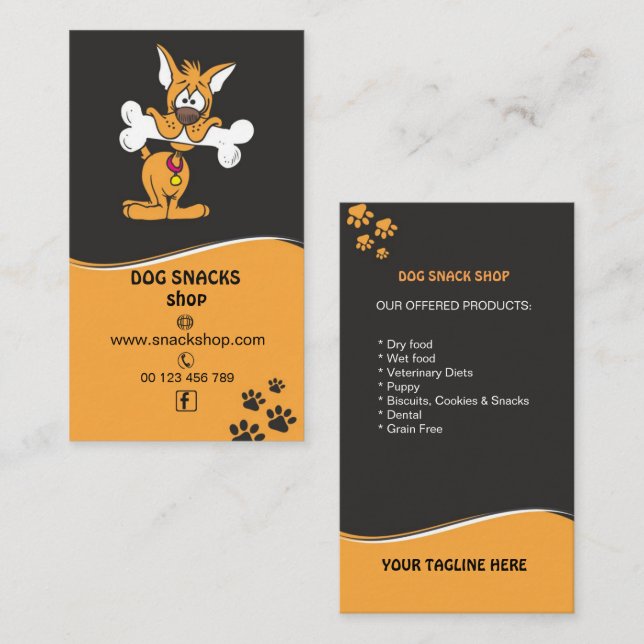 Carte de visite pour entreprise de produits pour a (Devant / Derrière)