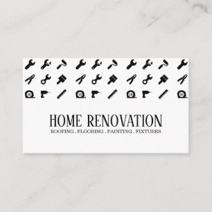 Carte de visite pour entreprise de rénovation de m