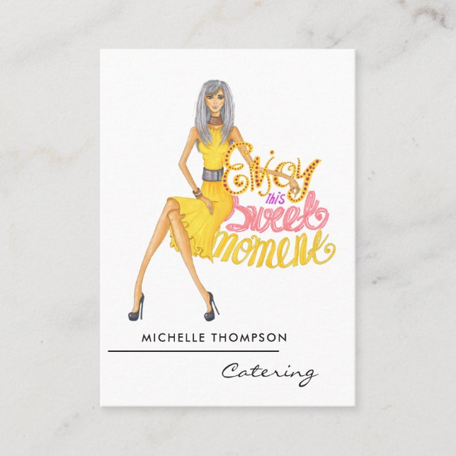 Carte de visite pour entreprise de restauration (Devant)