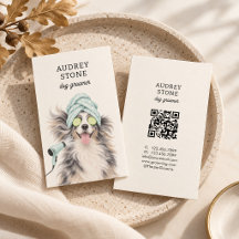 Carte de visite pour entreprise de toilettage de c