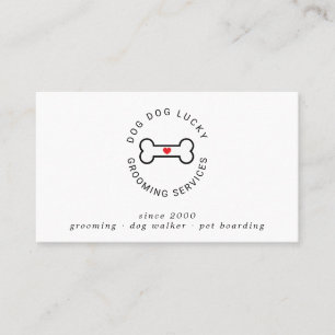 Carte de visite pour entreprise de toilettage de c