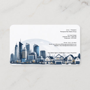 🏙️🏡 Carte de visite pour entreprise immobilière