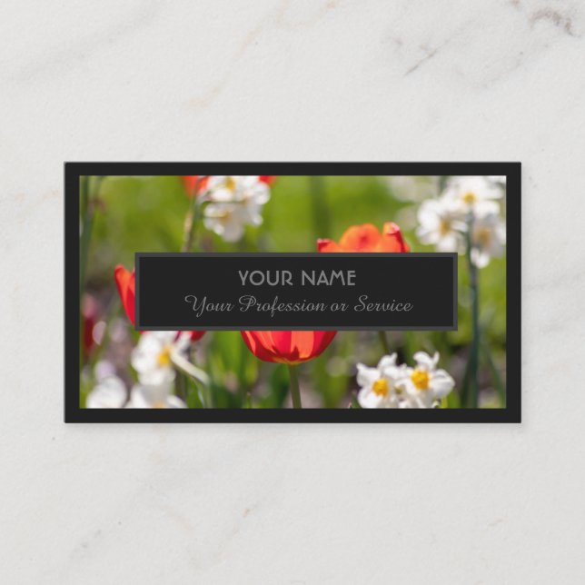 Carte De Visite Pour experts floraux et fleuristes professionnels (Devant)