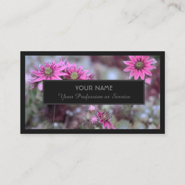 Carte De Visite Pour experts floraux et fleuristes professionnels  (Devant)