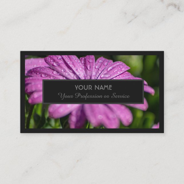 Carte De Visite Pour experts floraux et fleuristes professionnels  (Devant)
