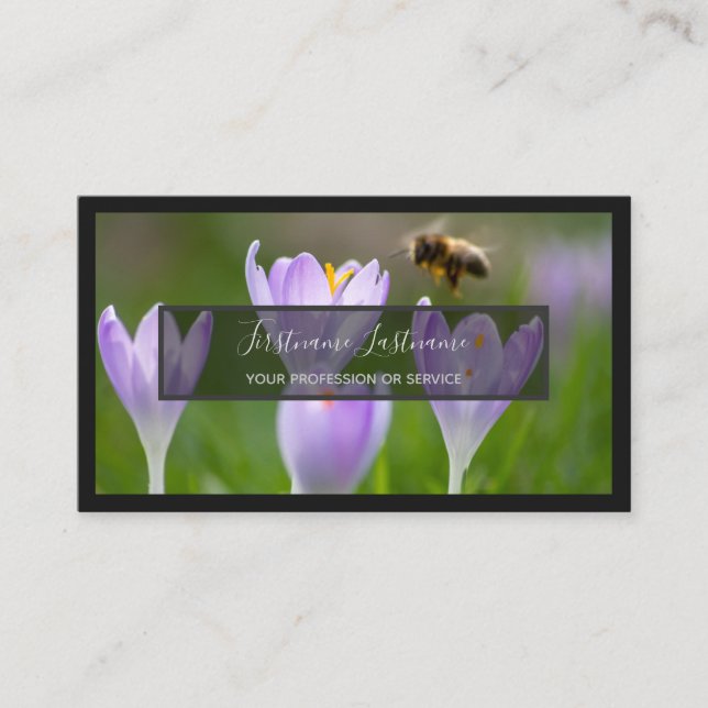 Carte De Visite Pour experts floraux et fleuristes professionnels  (Devant)