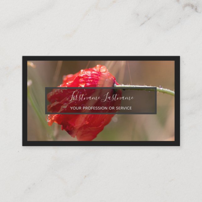 Carte De Visite Pour experts floraux et fleuristes professionnels (Devant)