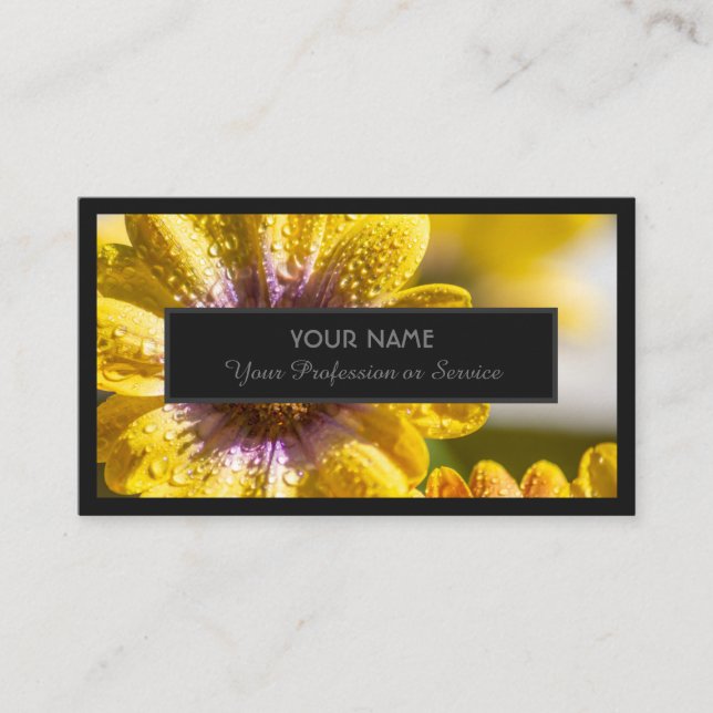 Carte De Visite Pour experts floraux et fleuristes professionnels (Devant)