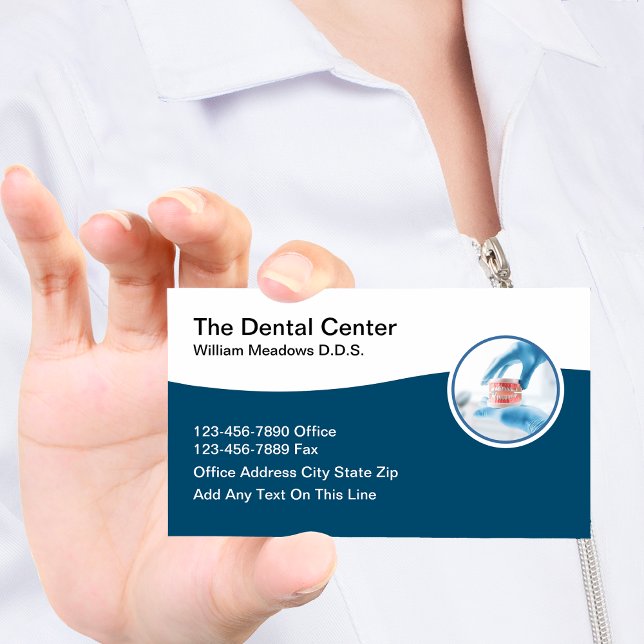 Carte de visite pour implants dentaires et prothès (Créateur téléchargé)