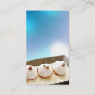 carte de visite pour la nourriture