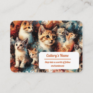 Carte de visite pour la peinture de la batterie Mo