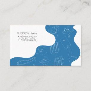 Carte de visite pour la réparation et le service 
