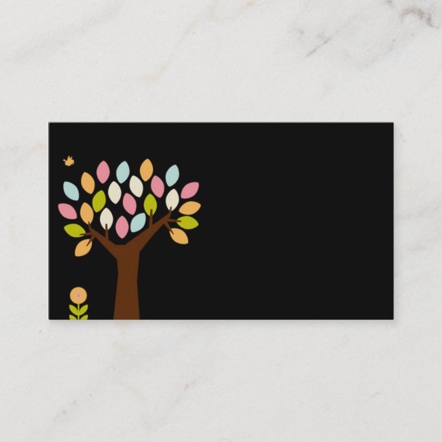 carte de visite pour le jardin d'enfants (Devant)
