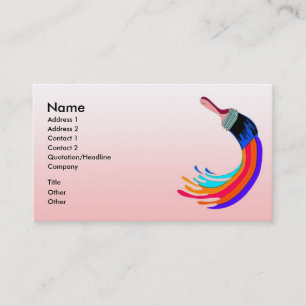 Carte de visite pour le peintre
