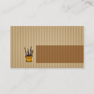 carte de visite pour le professeur