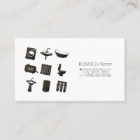 Carte de visite pour le service de plomberie
