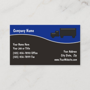 Carte de visite pour l'entreprise de camionnage