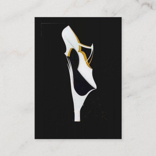 Carte de visite pour l'entreprise de chaussures (Devant)