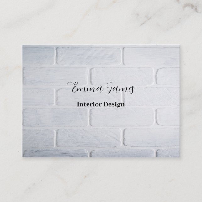 Carte de visite pour l'entreprise de design d'inté (Devant)