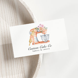 Carte de visite pour l'entreprise de gâteaux et de