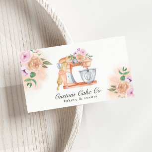 Carte de visite pour l'entreprise de gâteaux et de