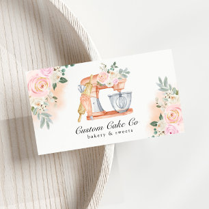 Carte de visite pour l'entreprise de gâteaux et de
