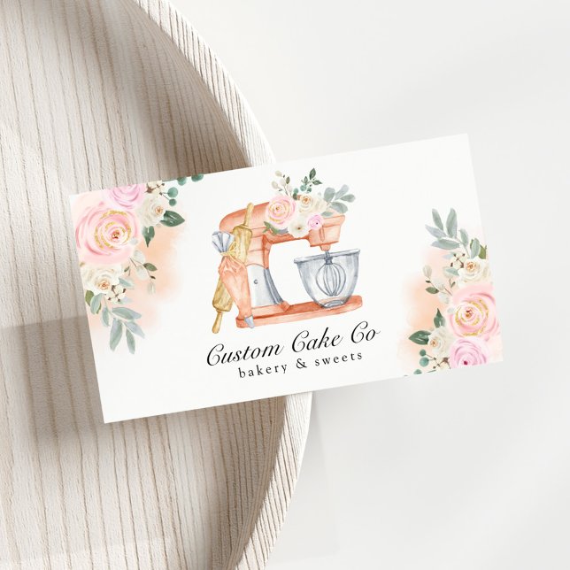 Carte de visite pour l'entreprise de gâteaux et de (Créateur téléchargé)