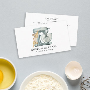 Carte de visite pour l'entreprise de gâteaux et de