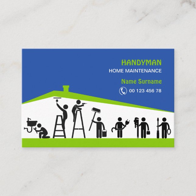 Carte de visite pour l'entretien de la maison par  (Devant)